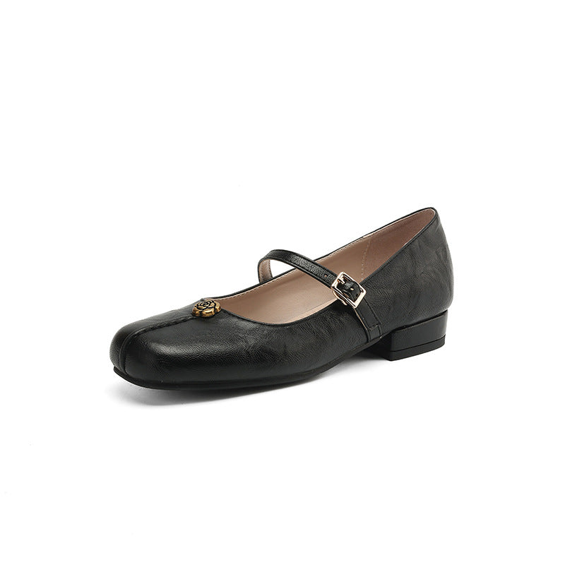 Yvonne - Women's Spring Ballerinas with Strap