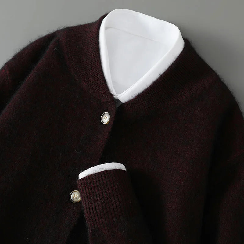 Ella - Women's Soft Cardigan with Button Placket vorne