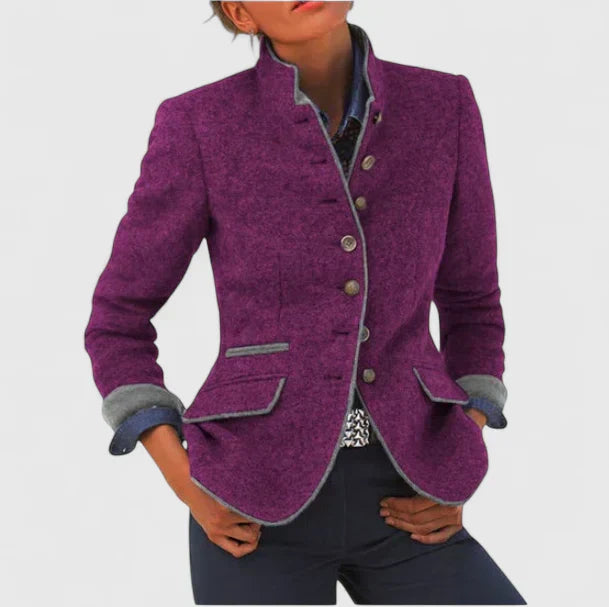 Olivia - Women's Formal Cardigan with Button Placket