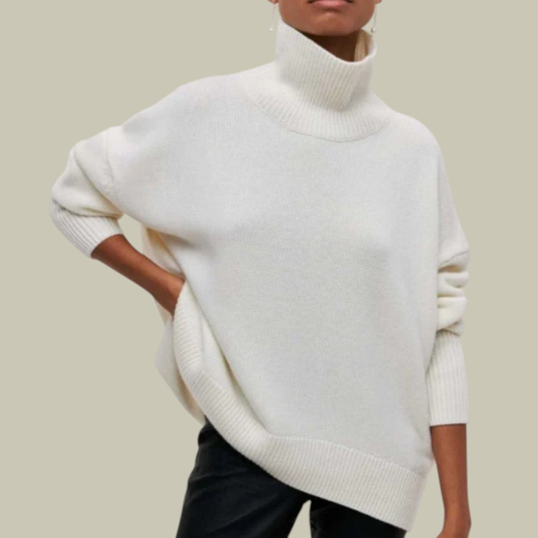 Valerie - Relaxed Geschnittener Turtleneck Sweater for Women's