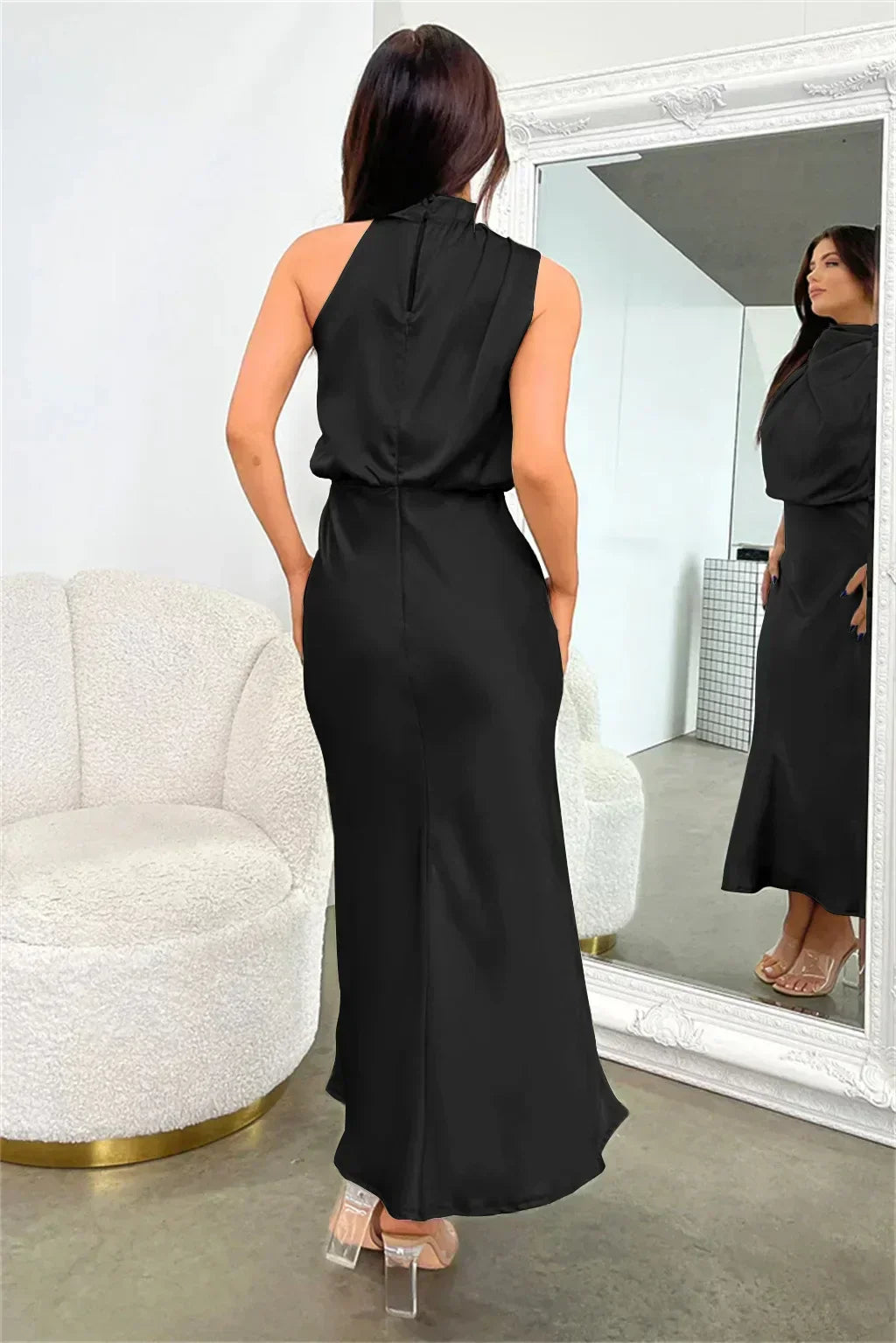 Ruby - Women's Chic Halterneck Evening Dress