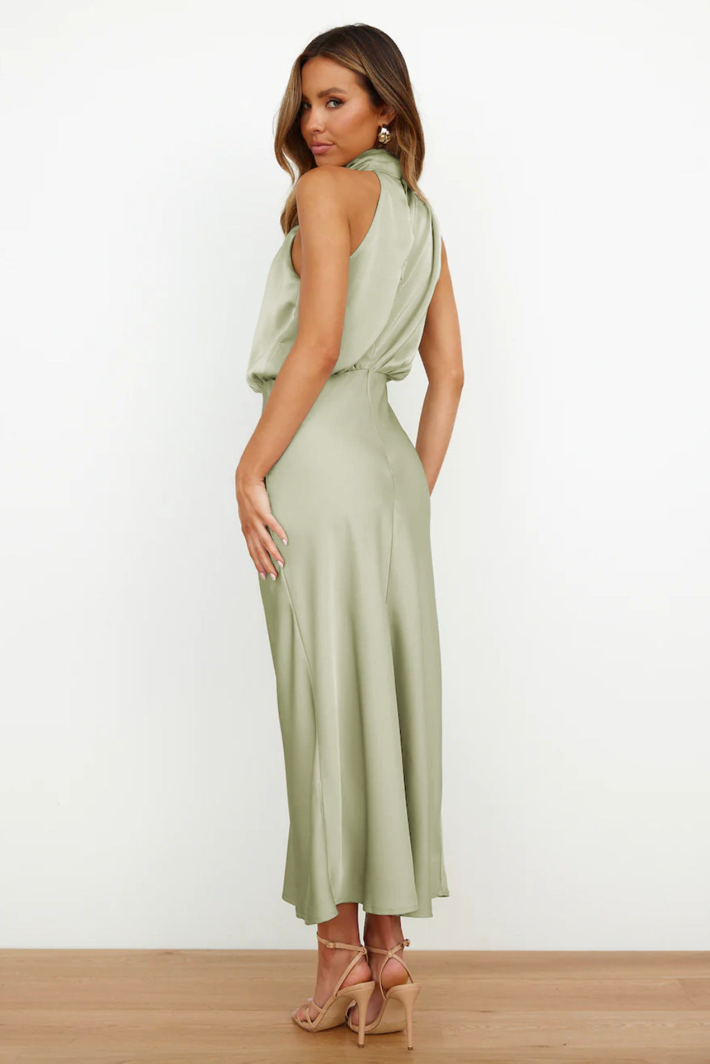Ruby - Women's Chic Halterneck Evening Dress
