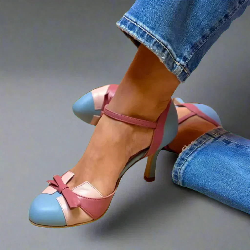 Freya - Women's Classic Pumps with Schleifenriemen and mittlerem Heel