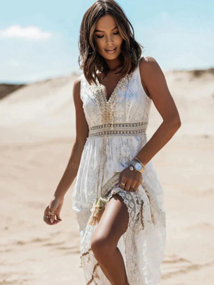 Valerie - Women's Boho Summer Maxi Dress
