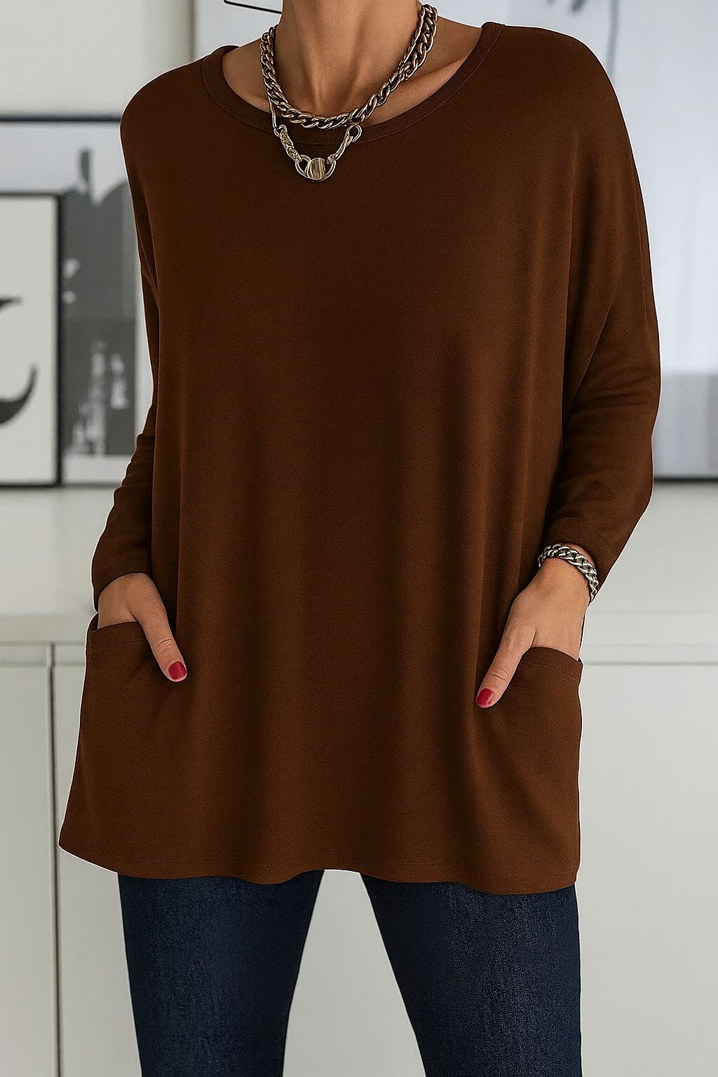 Maxine - Women's Relaxed Long Sleeve Shirt