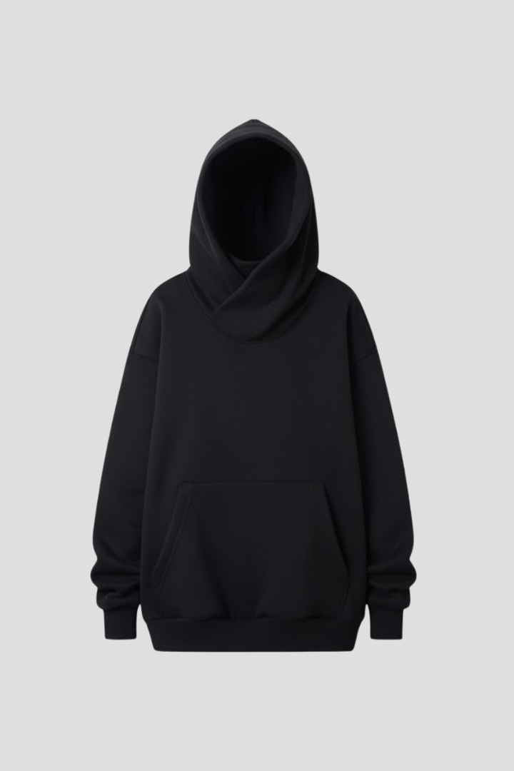 Amber - Women's Hoodie with High Collar and Weiter Hood