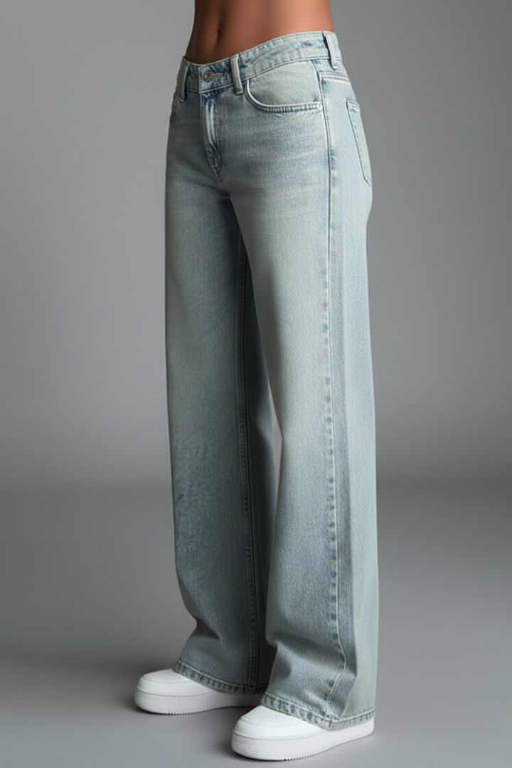 Isabella - Women's Casual Low-Waist Straight-Leg Denim Jeans