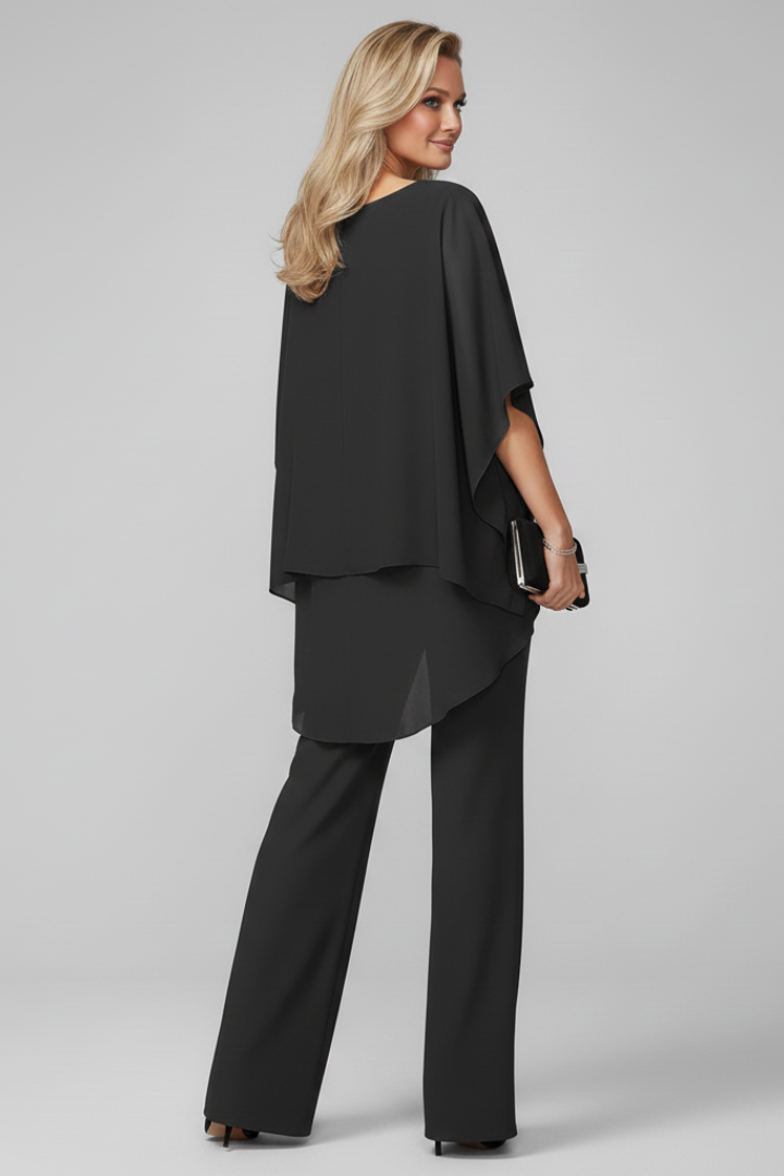 Lauren - Women's Off-Shoulder Flowing Wide-Leg Jumpsuit