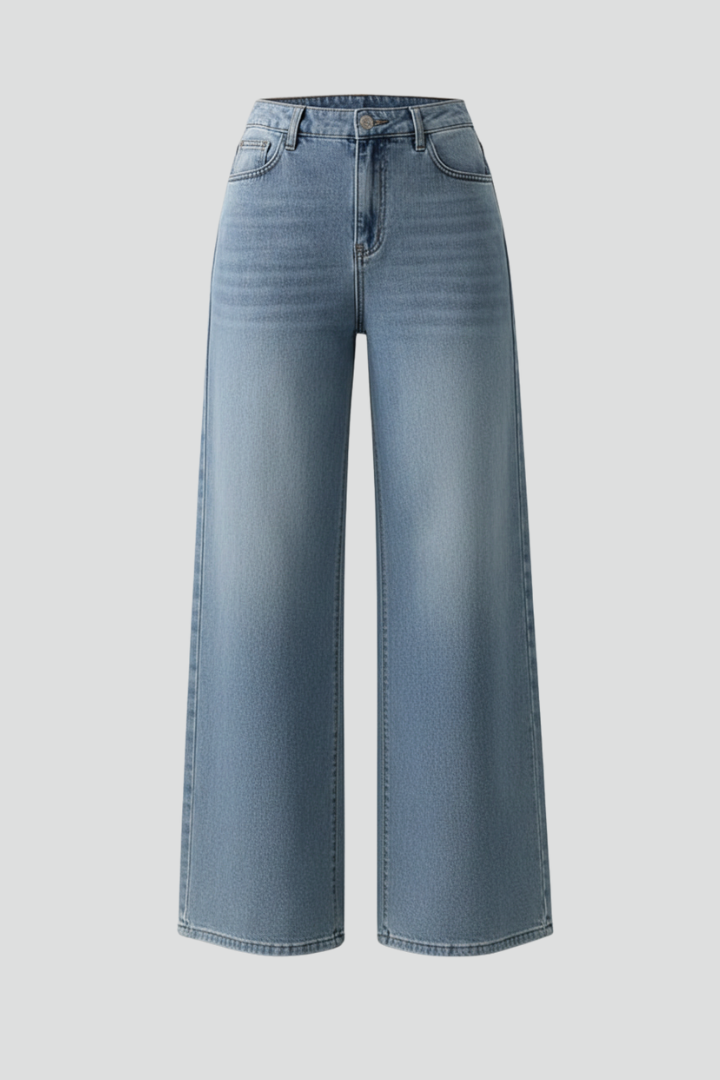 Sophia - Women's High-Rise Wide-Leg Denim Jeans