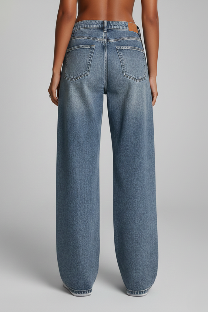Ava - Women's Relaxed Wide-Leg Denim Jeans