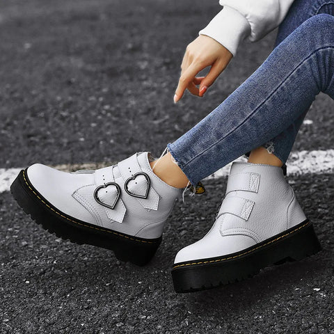 Lottie - Women's Modische Ankle Boots with dicker Sole