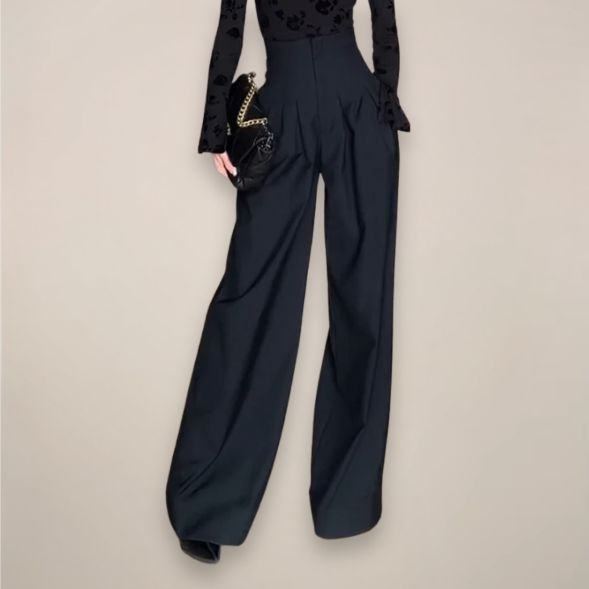 Ellie - Women's High-Waist Wide Trousers