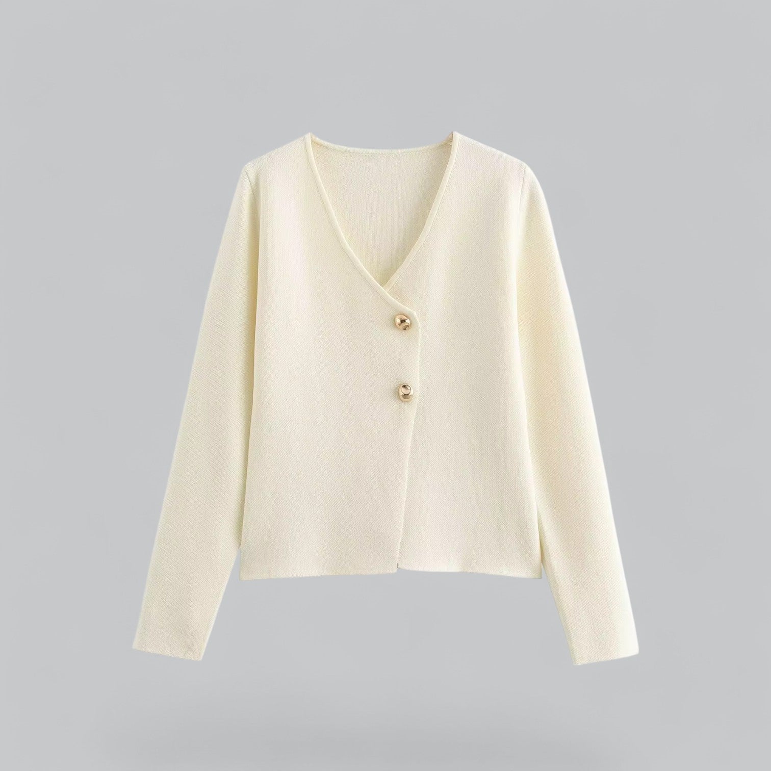 Sophia - Women's Spring Minimalist Cardigan with Buttons