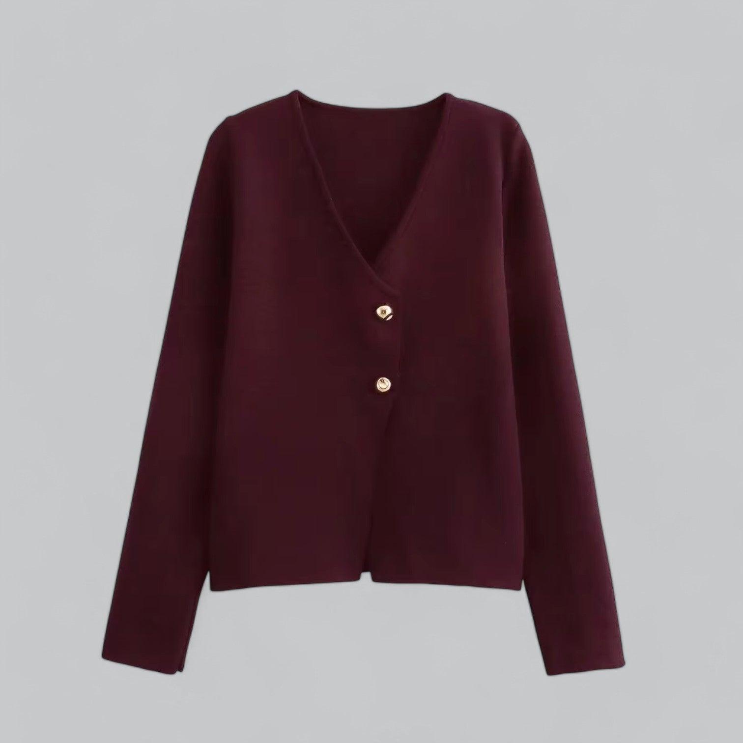 Sophia - Women's Spring Minimalist Cardigan with Buttons