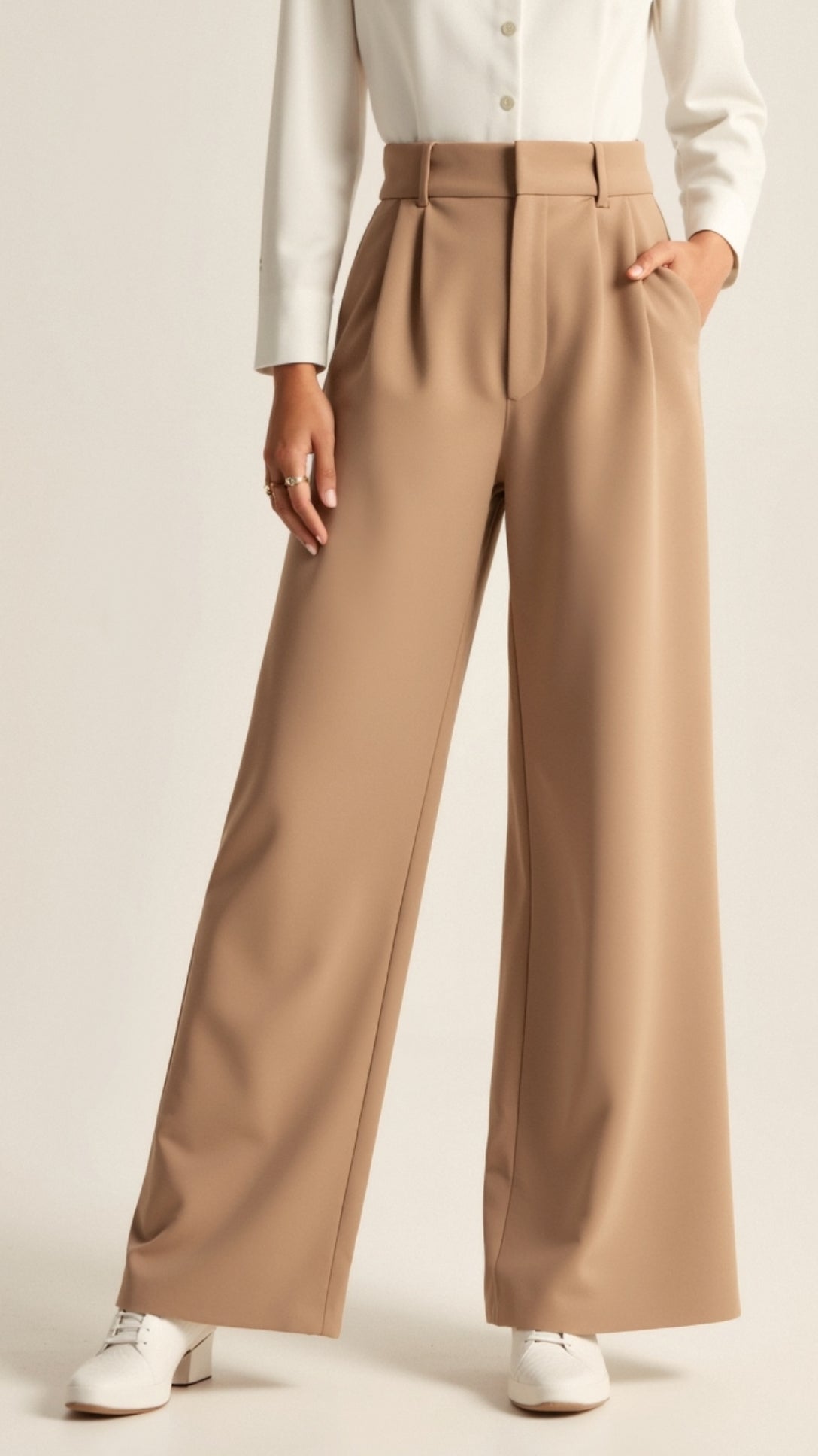 Lottie - Women's Spring High-Waist Wide Trousers