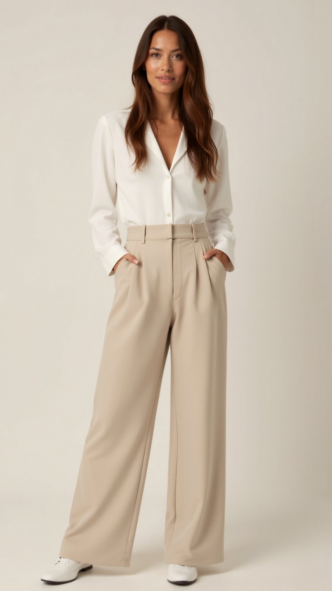 Lottie - Women's Spring High-Waist Wide Trousers