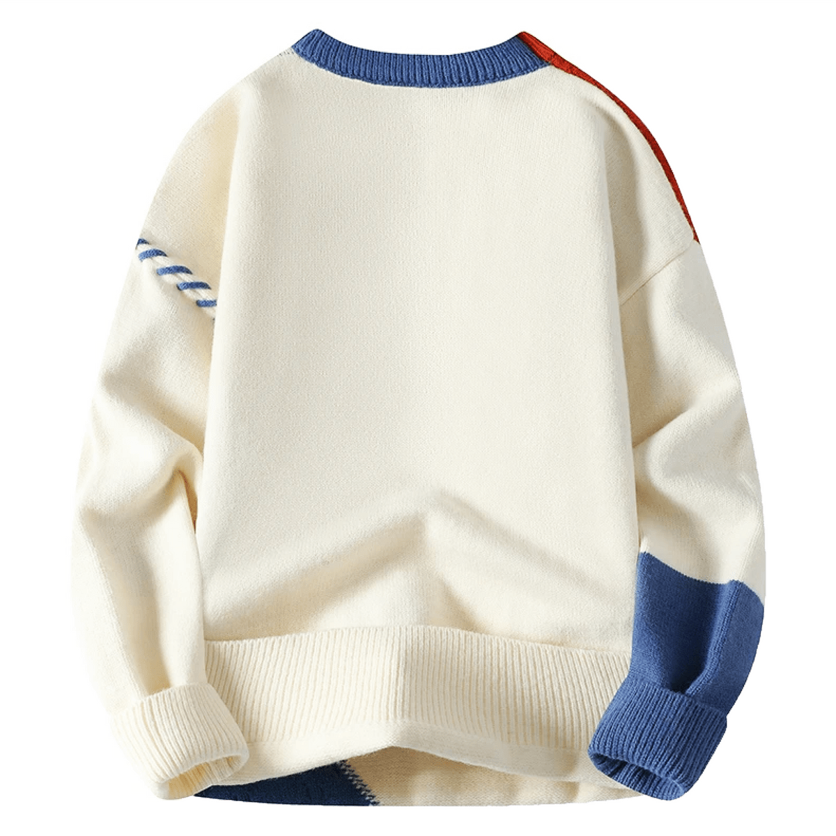 Grace - Men's Trendy Sweater with Patch-Design