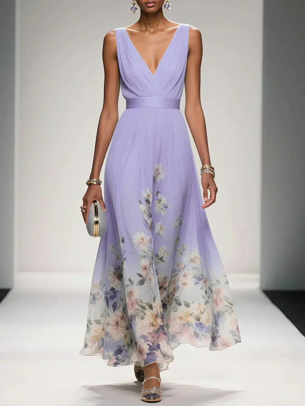 Poppy - Women's Floral Print Dress for Wedding Guests