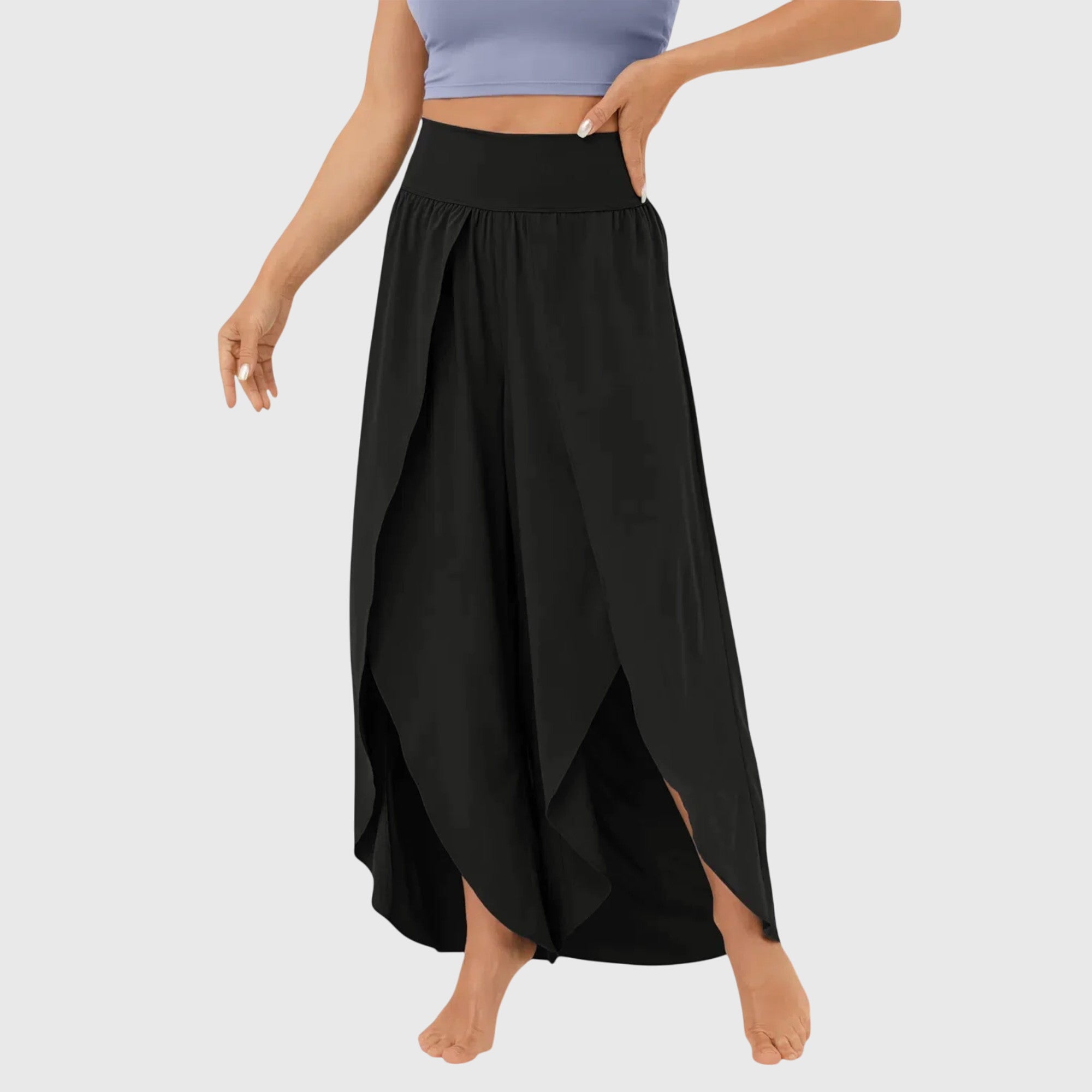 Pamela - Women's Wide geschnittene Boho-Trousers with Schlitzdesign