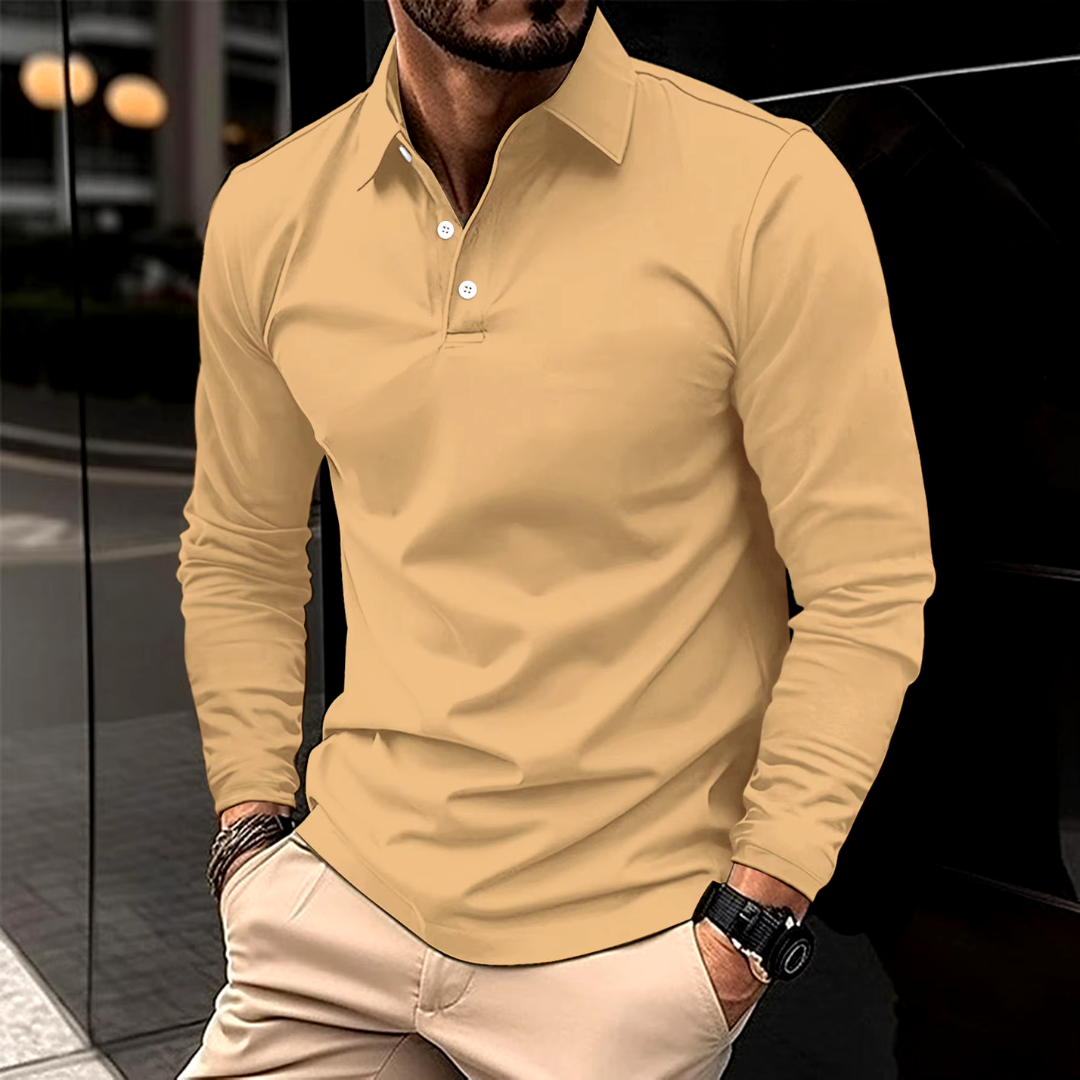 Taylor - Klassisches Long Sleeve-Polo Shirt