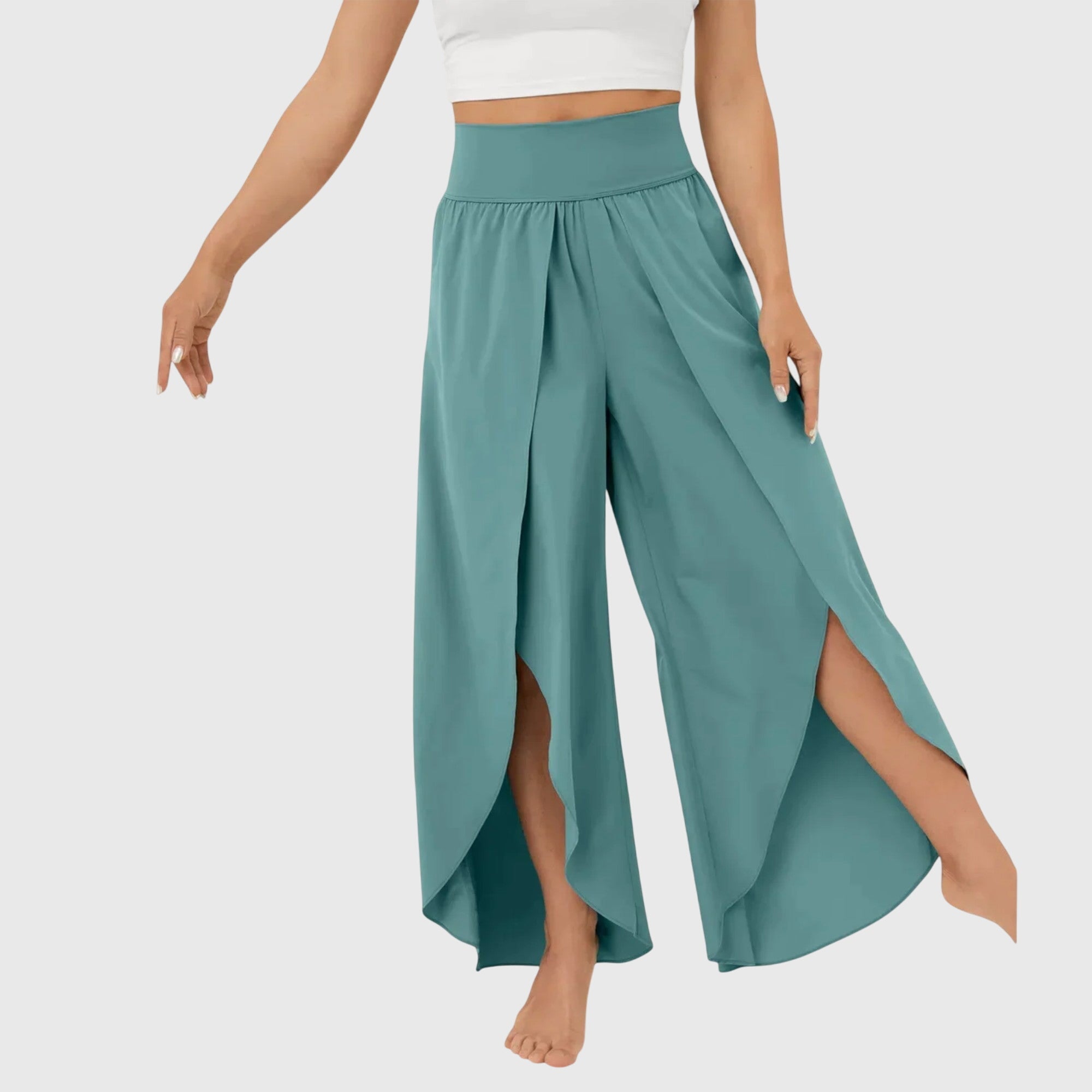 Pamela - Women's Wide geschnittene Boho-Trousers with Schlitzdesign