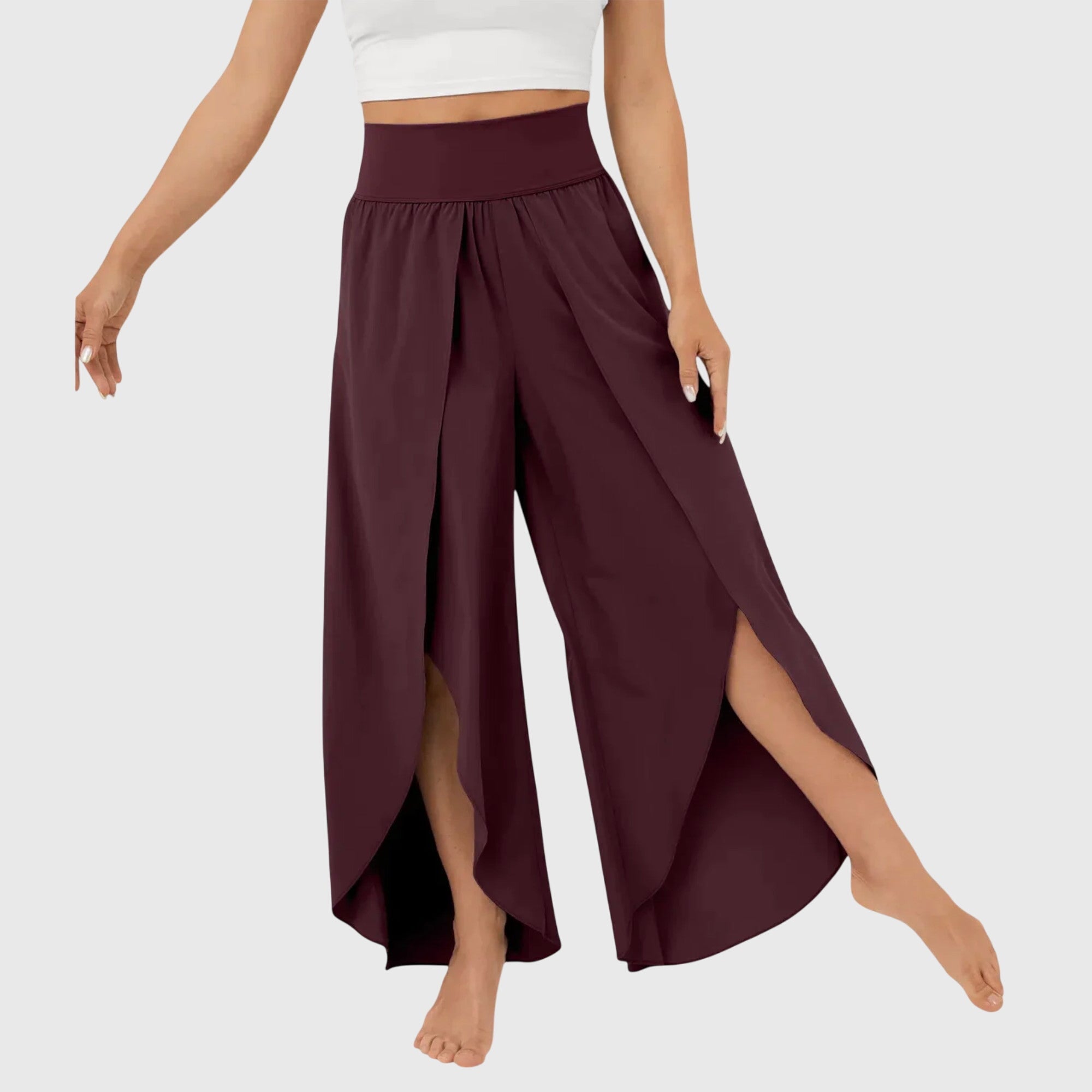 Pamela - Women's Wide geschnittene Boho-Trousers with Schlitzdesign