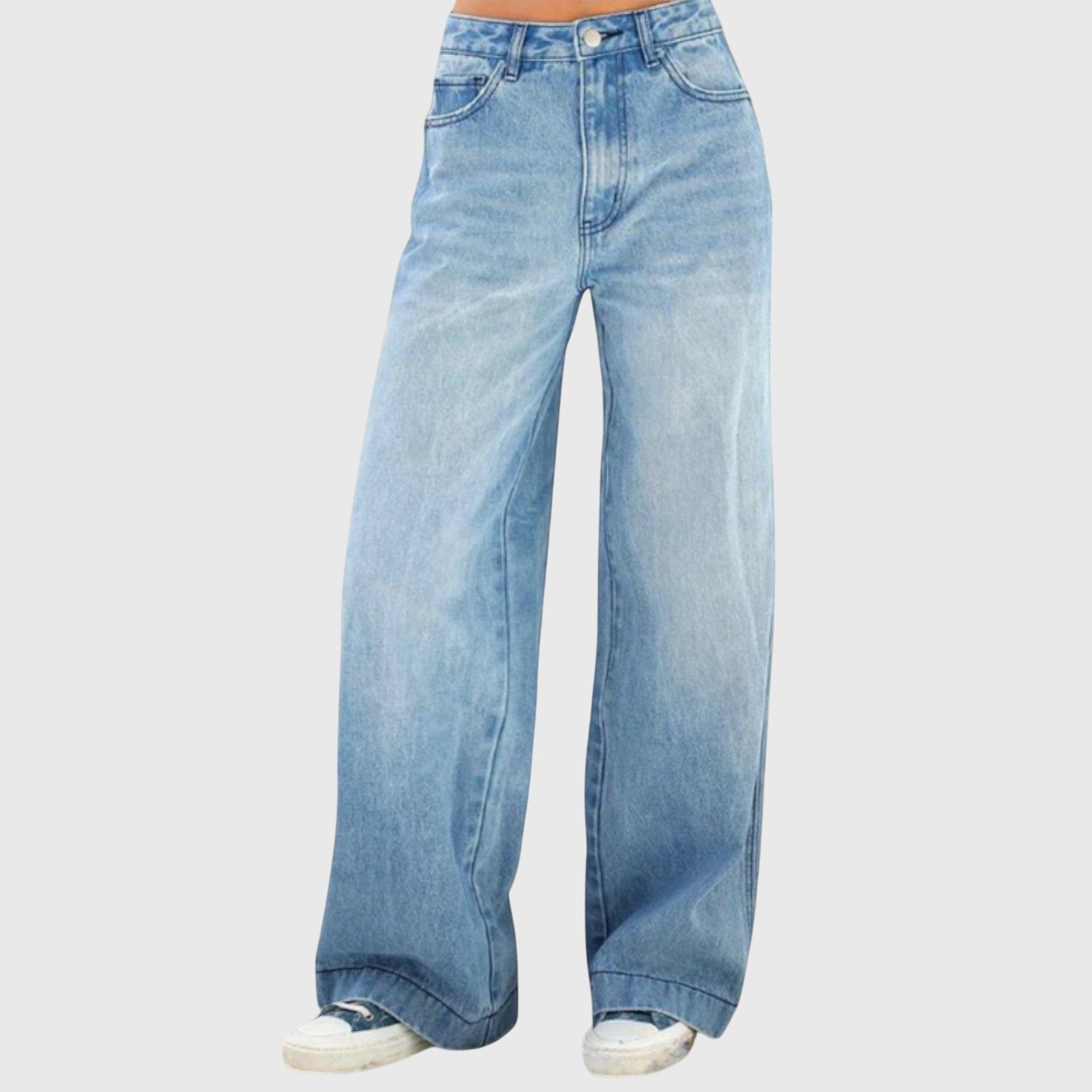 Lottie - Women's Casual Baggy Denim Trousers