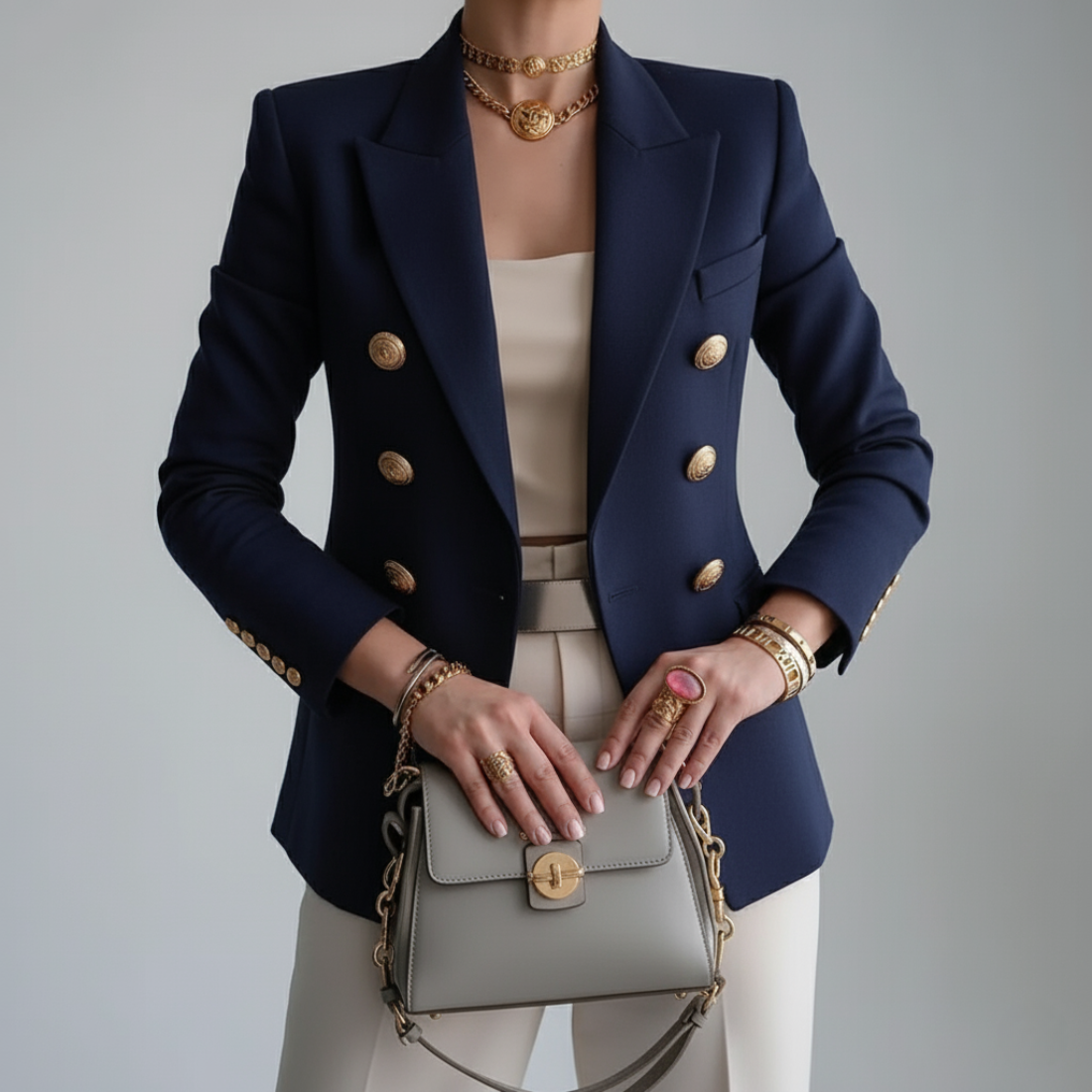 Yvonne - Women's Tailored Blazer with Modern Casual-Elegance-Style