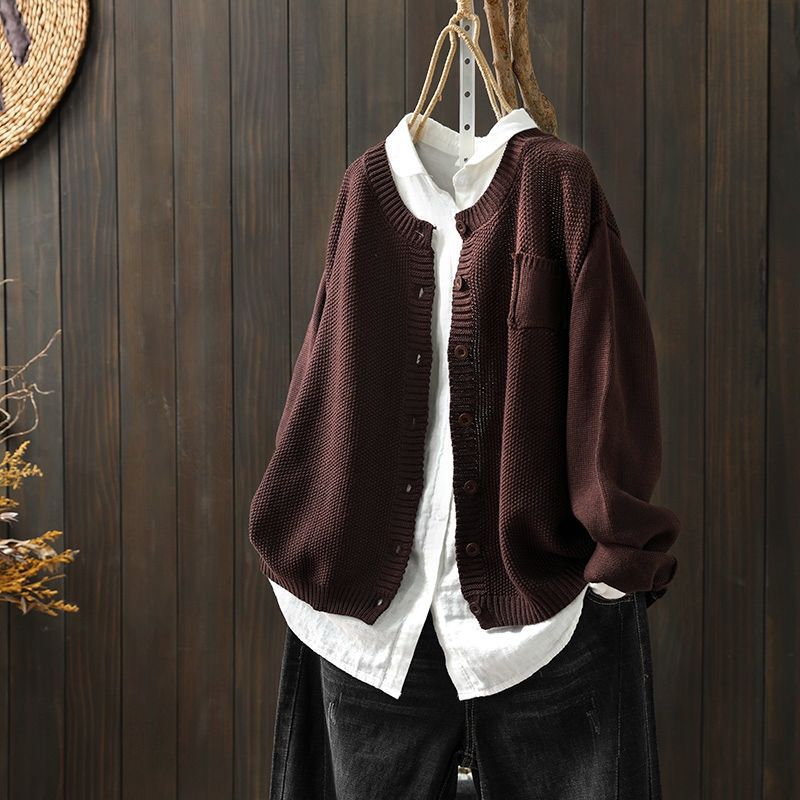 Nicola - Women's Oversized Cardigan with Buttons