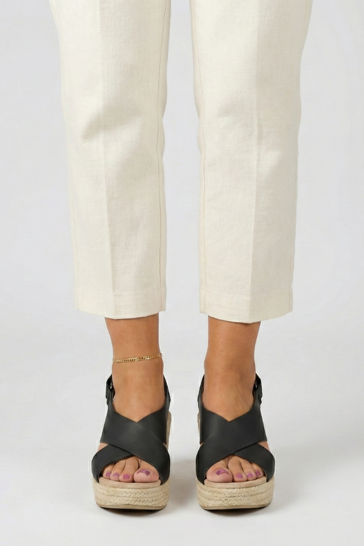 Joanna - Women's Wedge Sandals with crossover Slingback-Strap