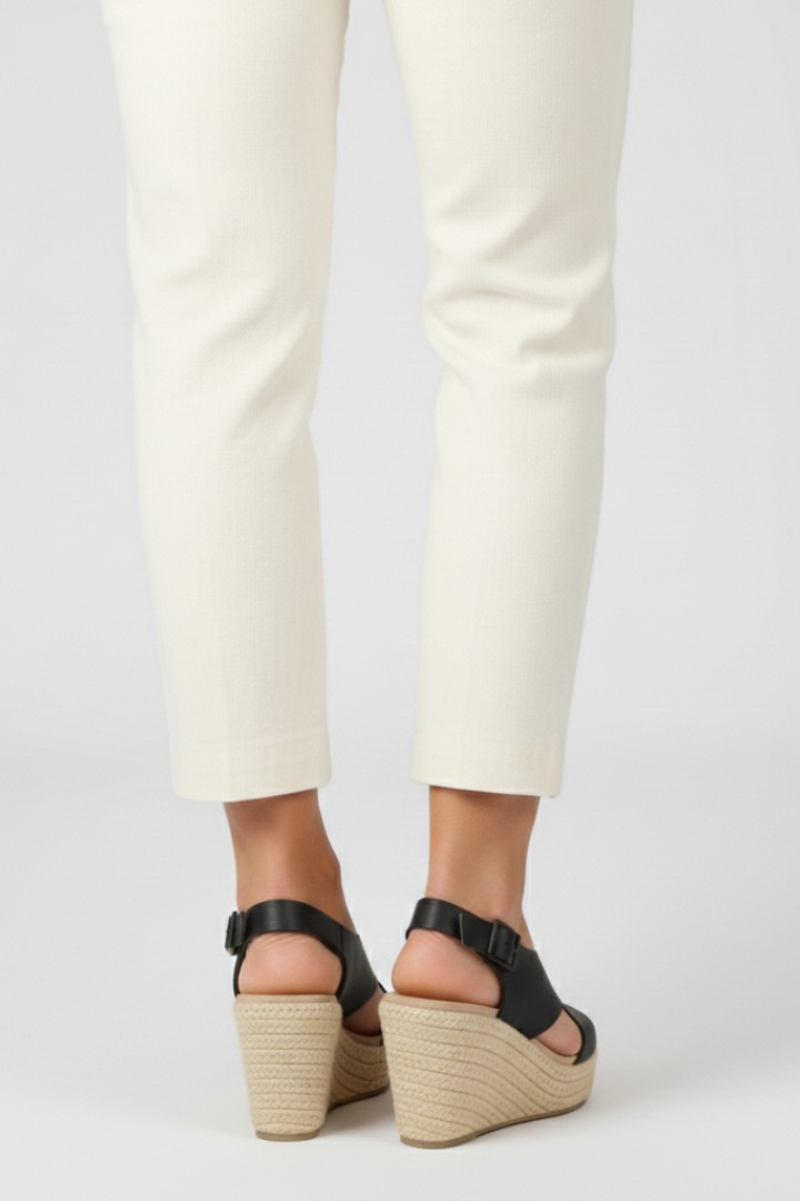 Joanna - Women's Wedge Sandals with crossover Slingback-Strap