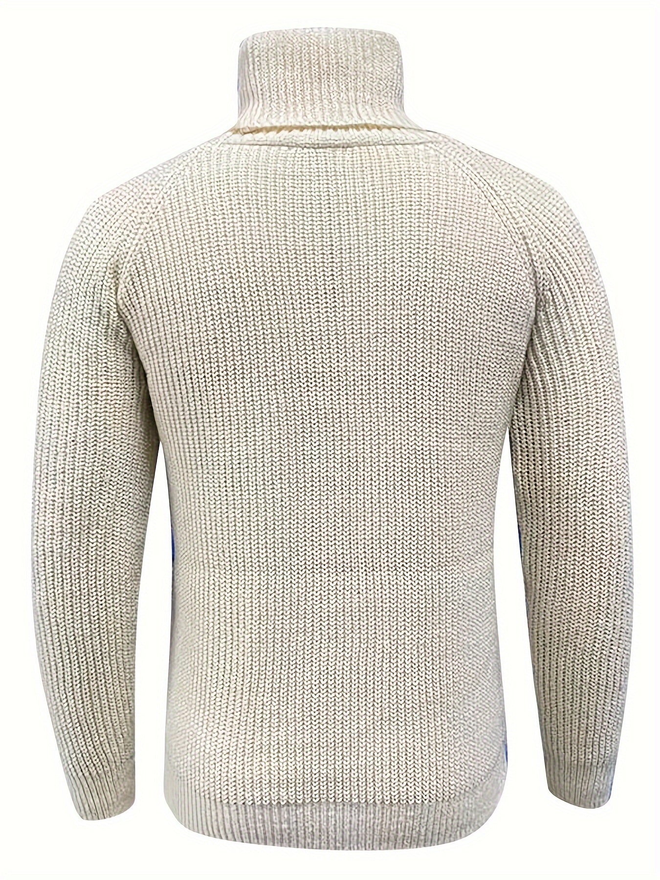 Oliver - Men's Warm Knit Sweater with Turtleneck for Spring