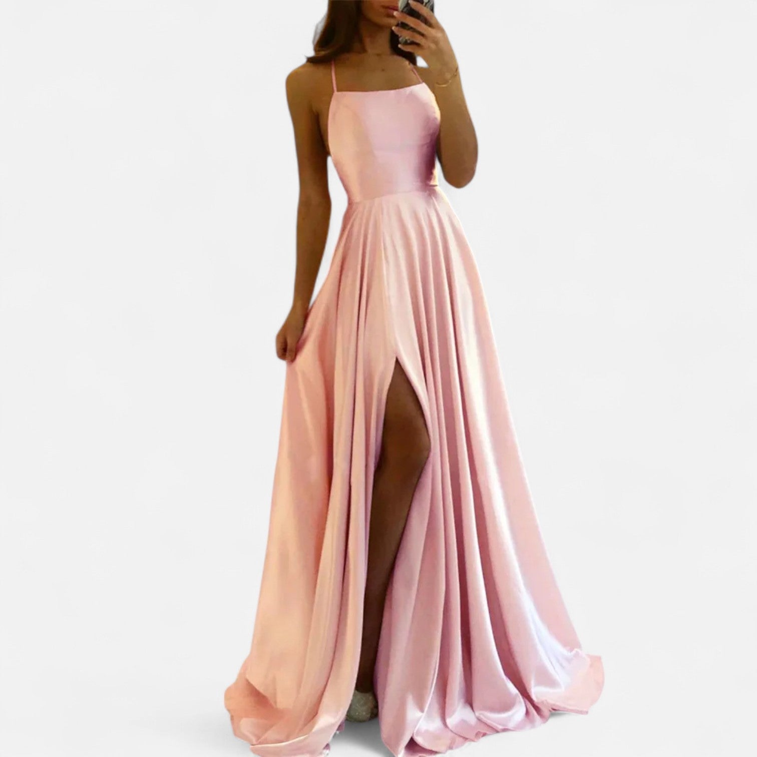 Beth - Women's Wedding Guest Dress Slit Maxi Dress
