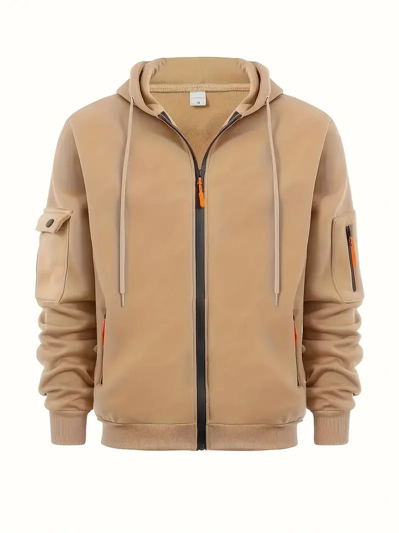 Dylan - Men's Modern Full Zip Hoodie with Pockets