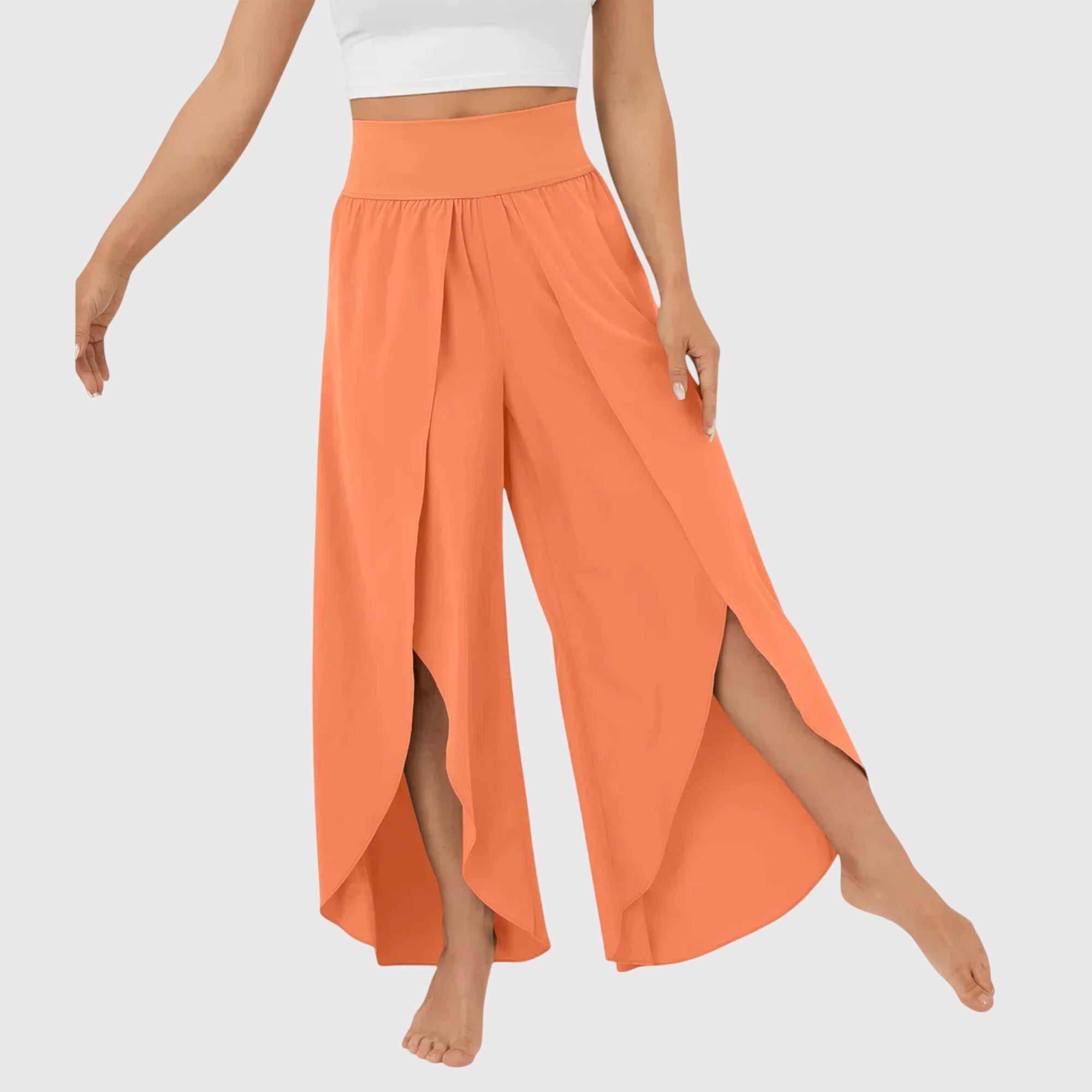 Pamela - Women's Wide geschnittene Boho-Trousers with Schlitzdesign