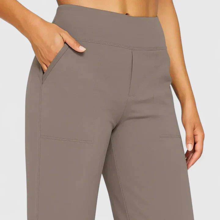 Deborah - Women's Wide Lounge-Trousers with Stretchbund