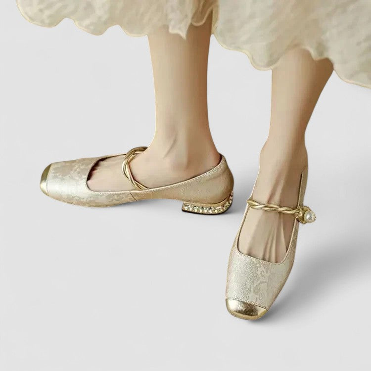 Lottie - Women's Orthopedic Mary Jane Niedrig-Heel-Shoes