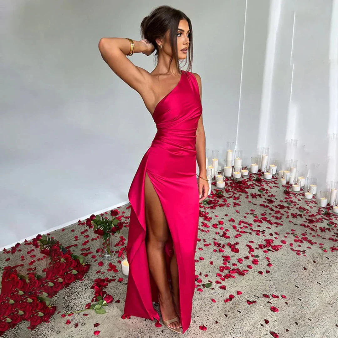Caroline - Women's Langes One-Shoulder-Party-Dress