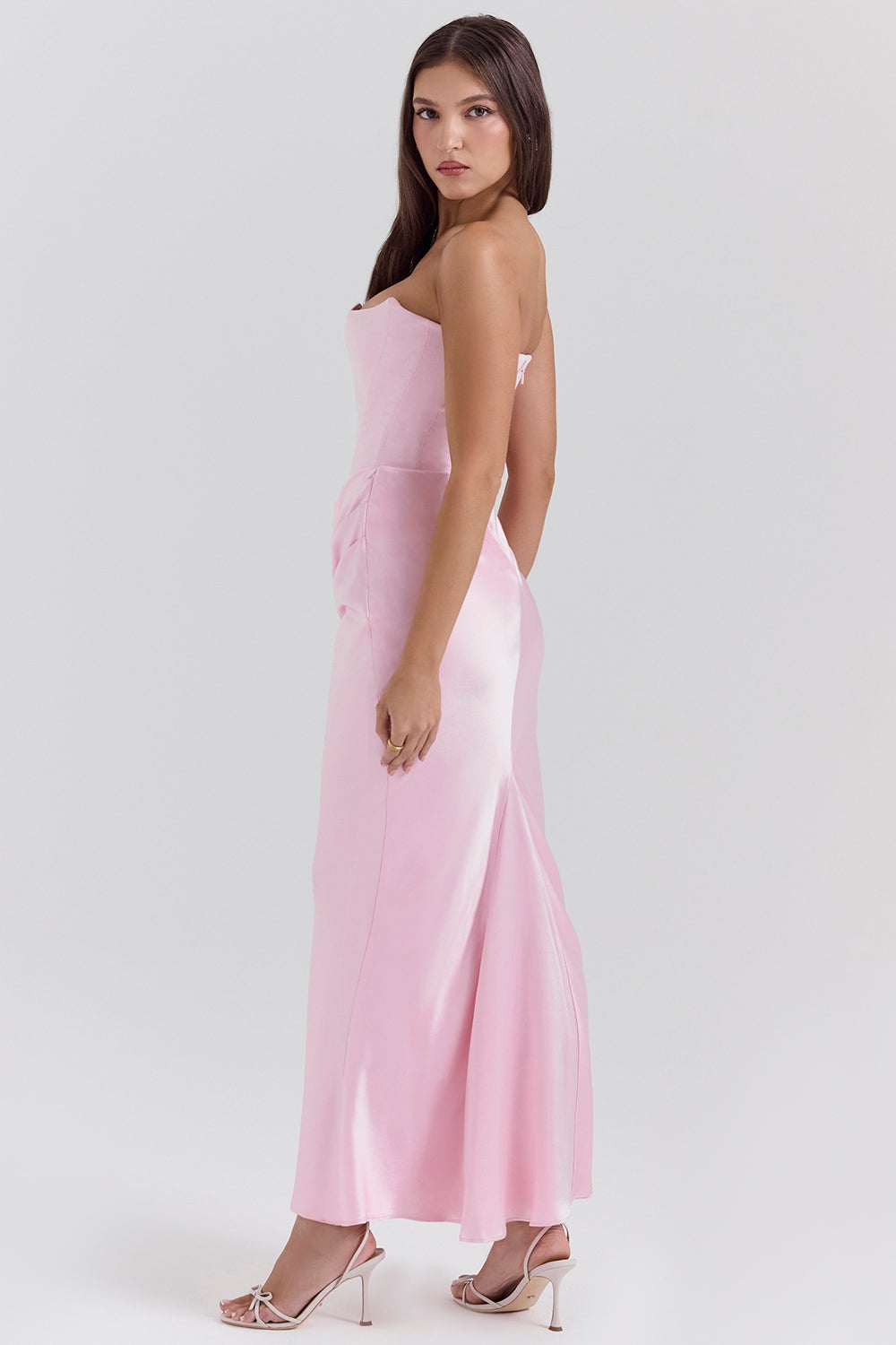 Janice - Women's Strapless Maxi Dress for Wedding Guests