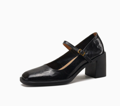 Abigail - Women's Spring-Sandals with Strap and Block Heel