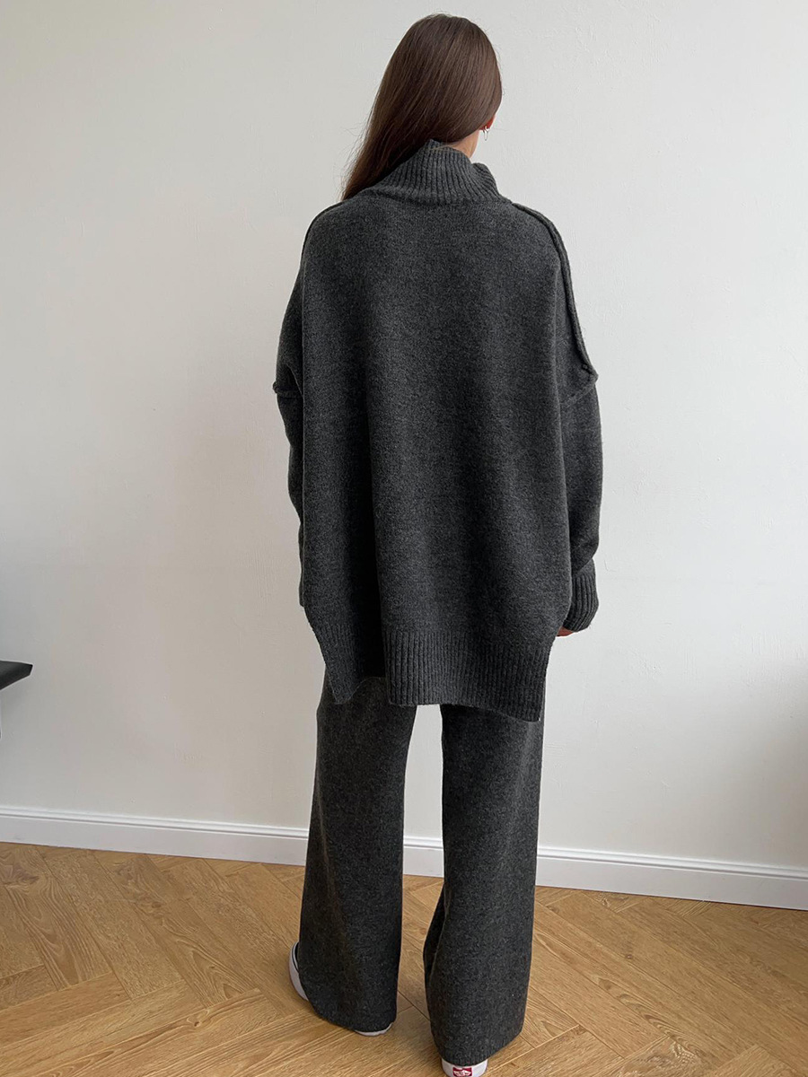 Eva - Women's Cosy Oversize Knit Sweater Lounge-Set