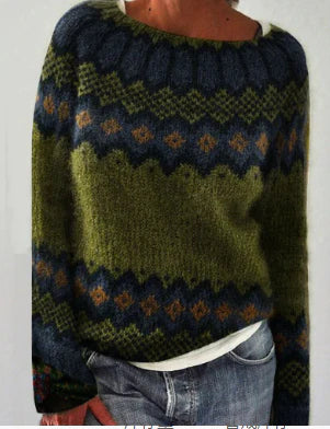 Rosie - Women's Knit Sweater with Rundhalsausschnitt for Everyday