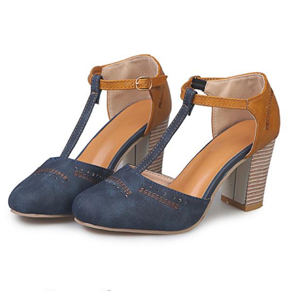 Laura - Women's Spring Mary Janes with Block Heel