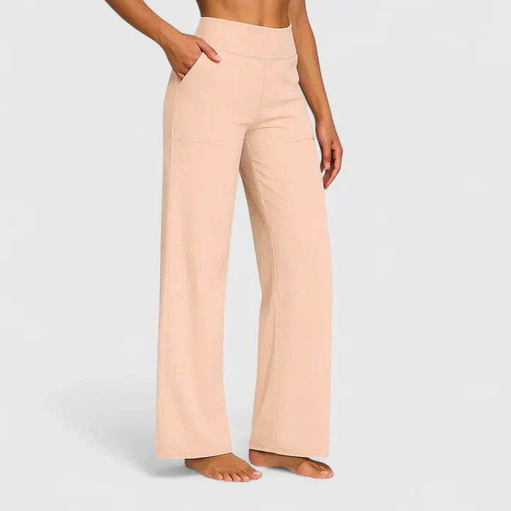 Deborah - Women's Wide Lounge-Trousers with Stretchbund