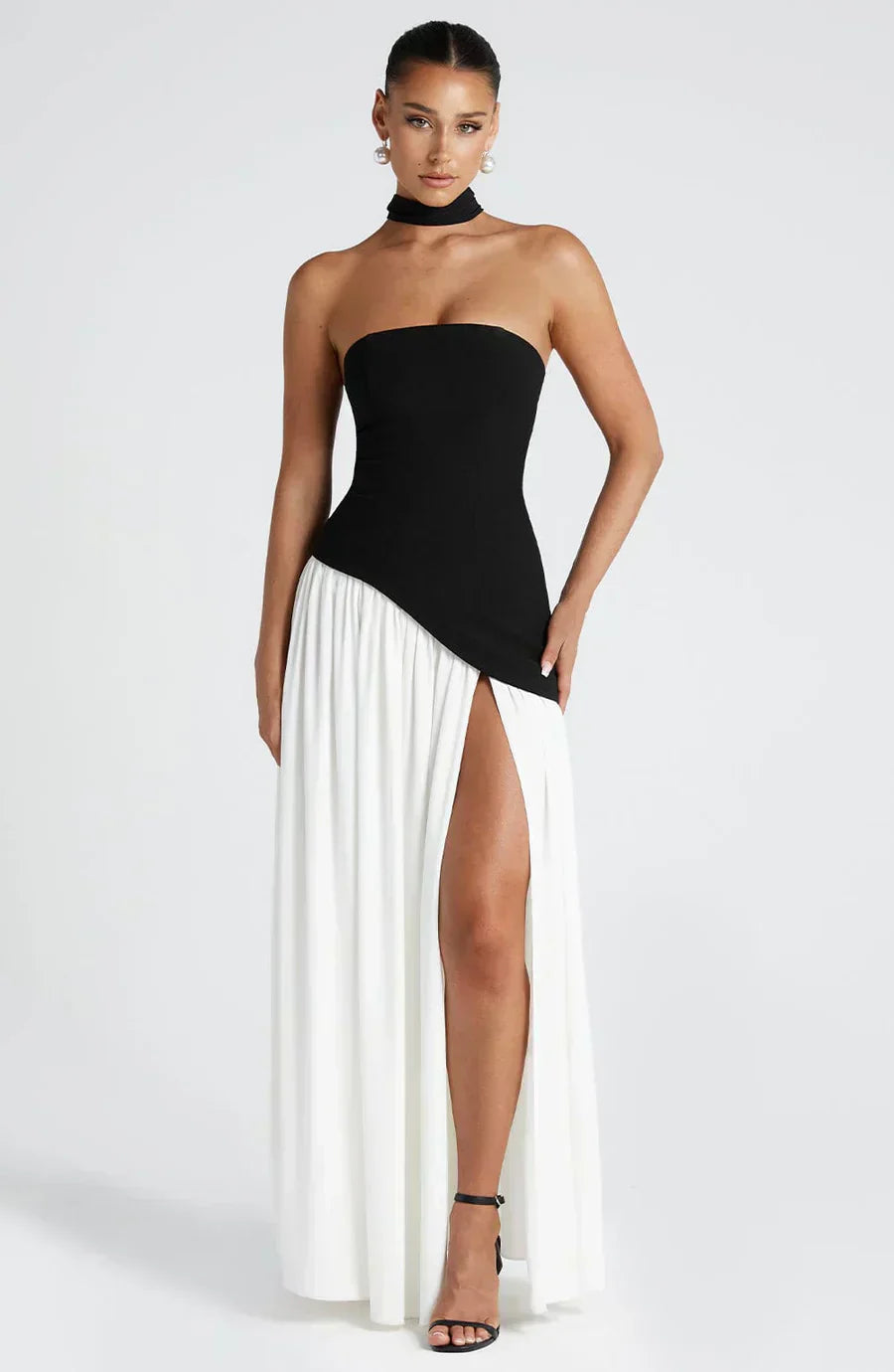 Natalie - Women's Asymmetrisches Maxi Dress for Wedding Guests