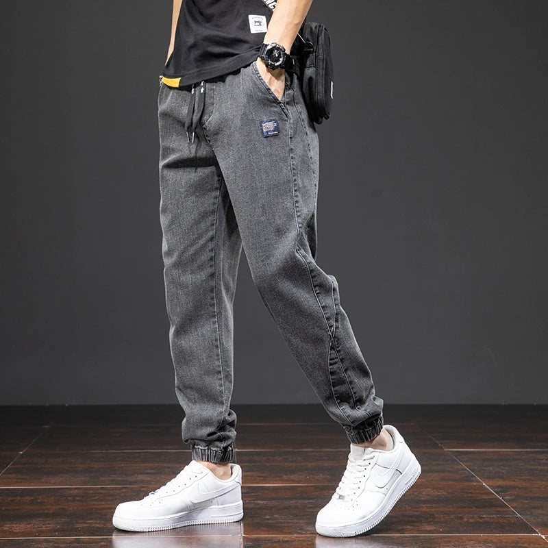 Ross - Men's Casual-Jeanshose in Jogger-Fit with Drawstring
