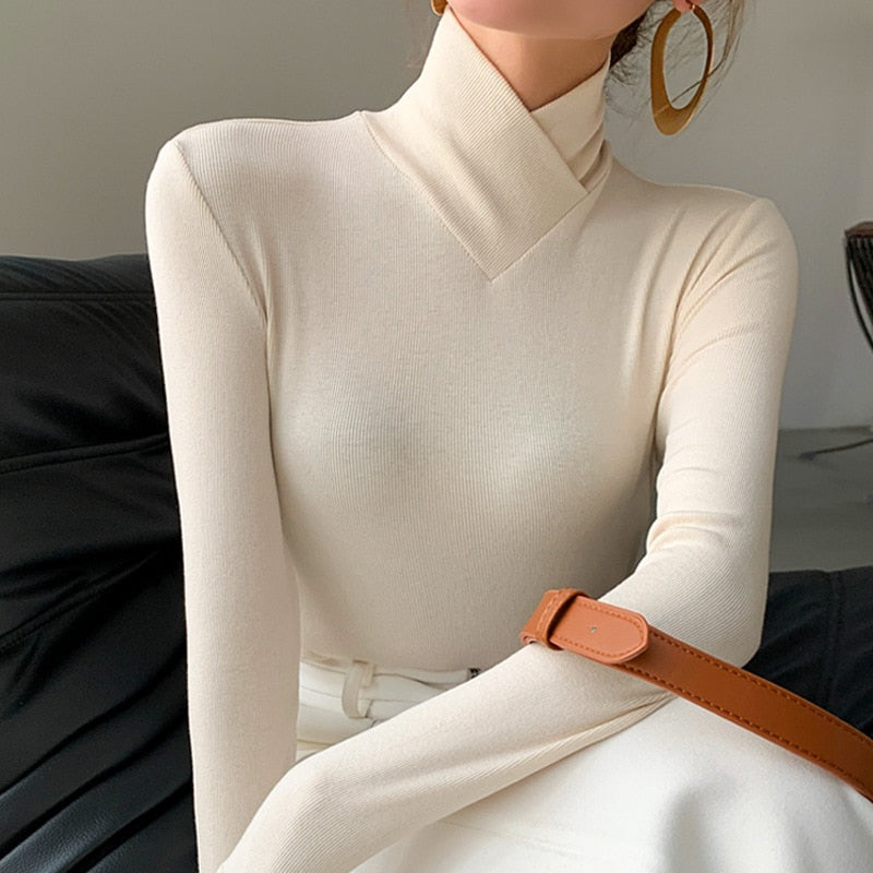 Ruby - Women's Spring Elegant Mock-Neck Top