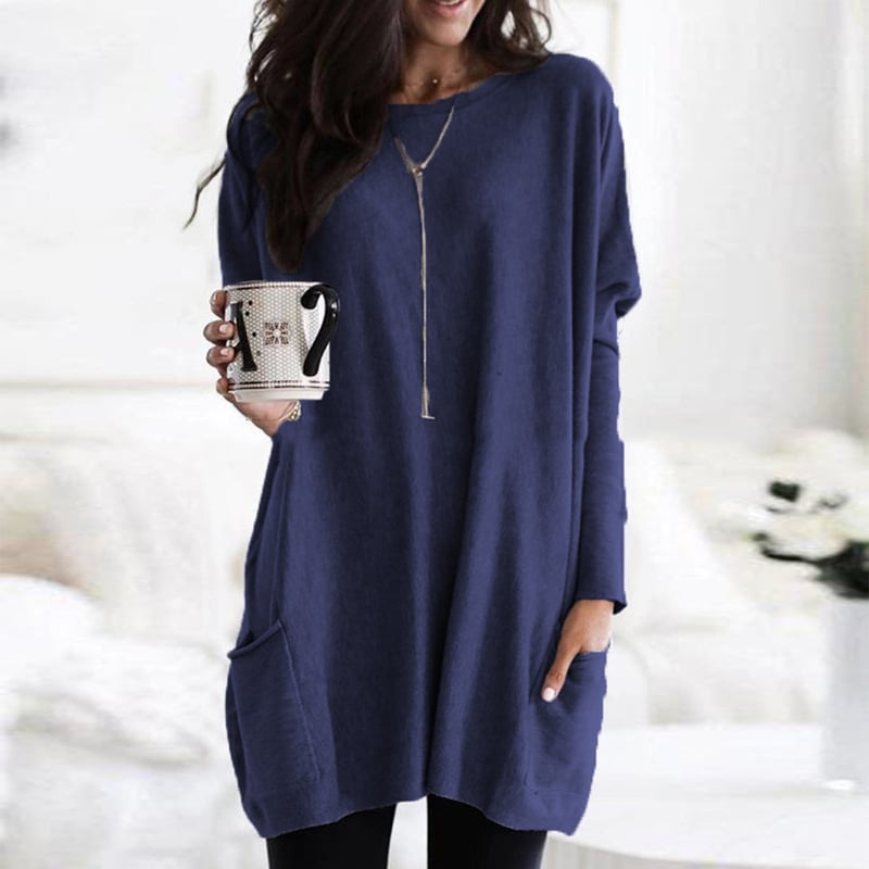 Judith - Modischer Long Damenpullover