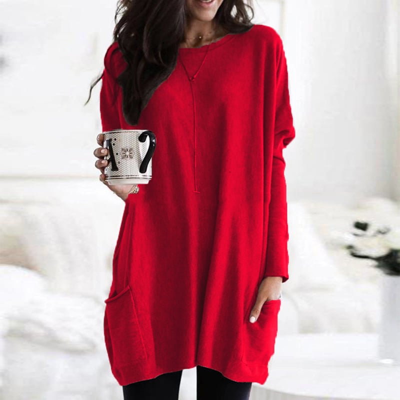 Judith - Modischer Long Damenpullover