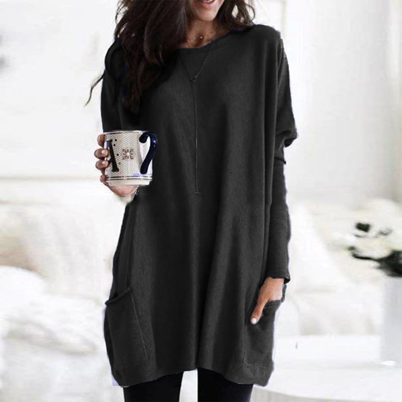 Judith - Modischer Long Damenpullover
